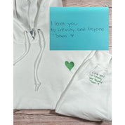 Custom Embroidered Handwriting I Love You Forever Sweatshirt For Couple