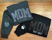 Custom Applique Glitter Mama Sweatshirt/T-shirt