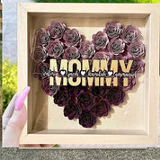 Personalized Mom Flower Shadow Box With Name For Your Love