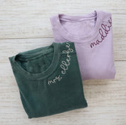 CUSTOM EMBROIDERED  Embroidered Mrs. Sweatshirt