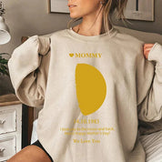 Custom REAL MOON PHASE Sweatshirt for Mom - Mother's Day Gift