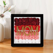 Custom Name Frame Mom Flower Shadow Box