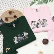 👨‍👩‍👧‍👦✨ Custom Family Embroidered Sweatshirt – A Unique and Heartwarming Gift for Dad or Mom