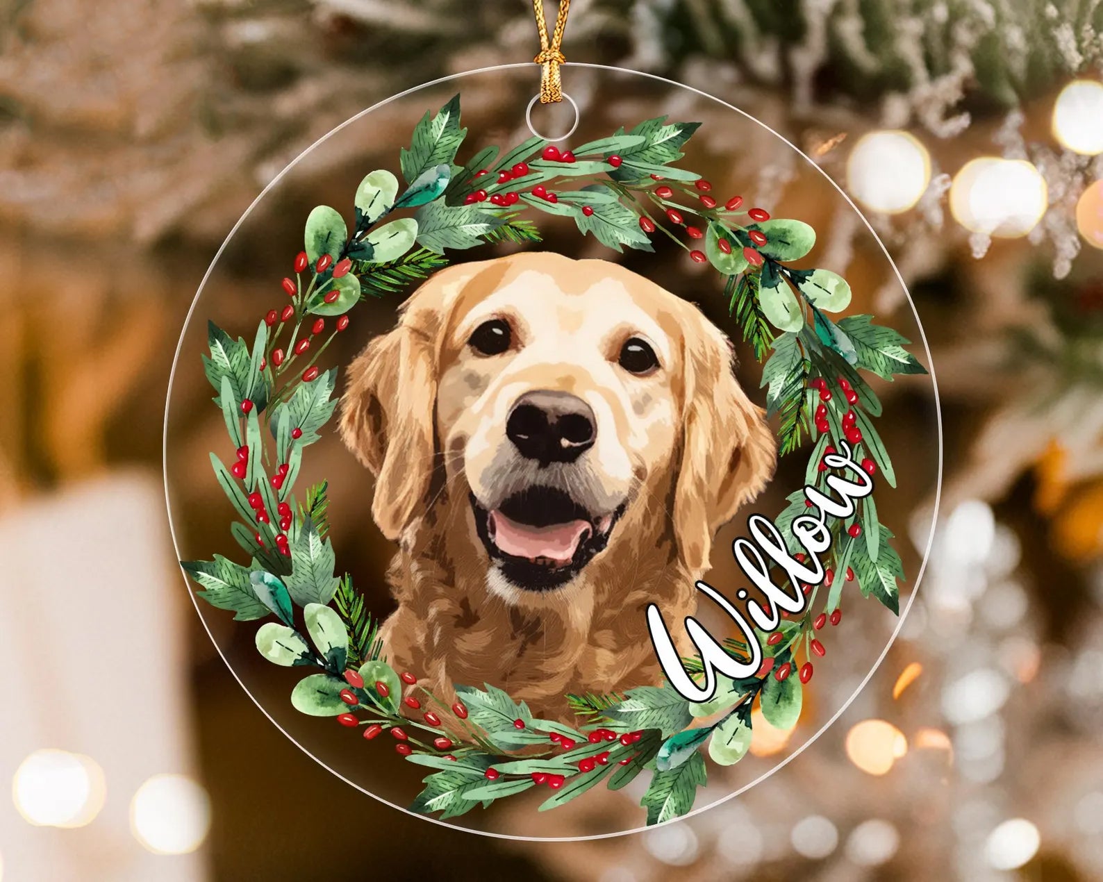 Golden Retriever Ornament