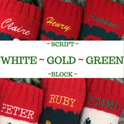 Personalized Handmade Wool Stockings