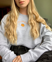 Pumpkin Embroidered Sweatshirt