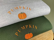 Pumpkin Embroidered Sweatshirt