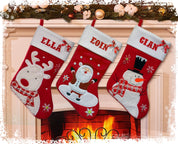 Fluffy Personalised Christmas Stockings | Printed Name Stockings