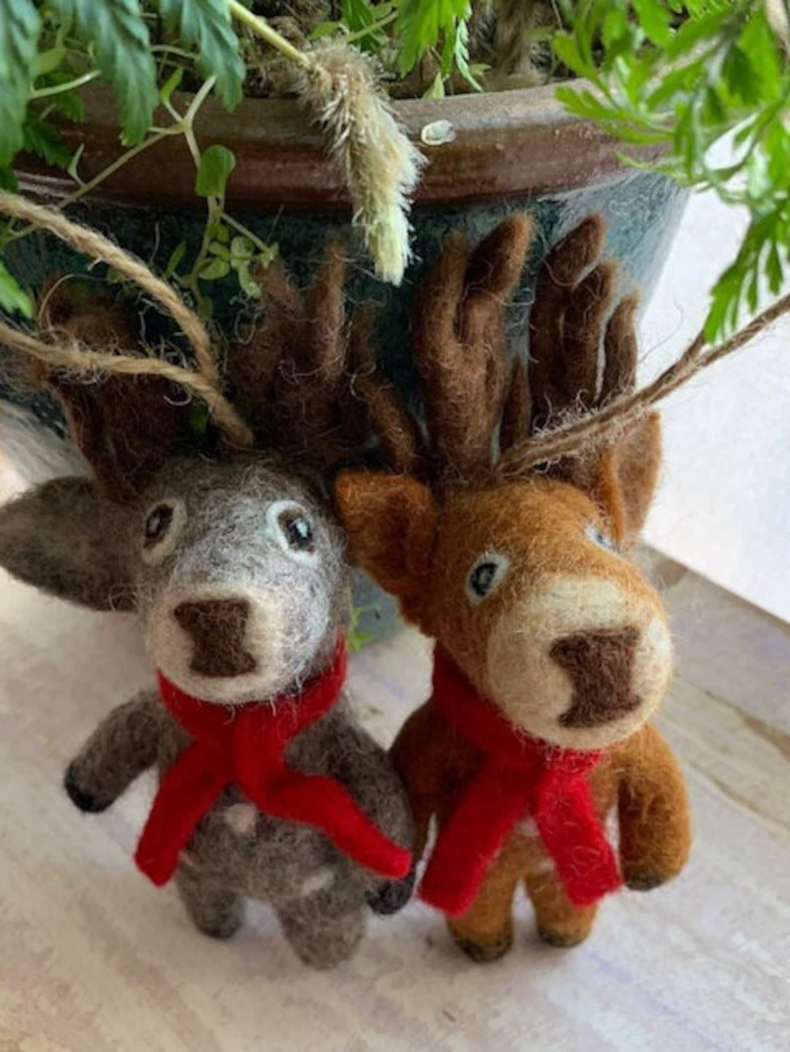 Handfelted Reindeer made in Nepal