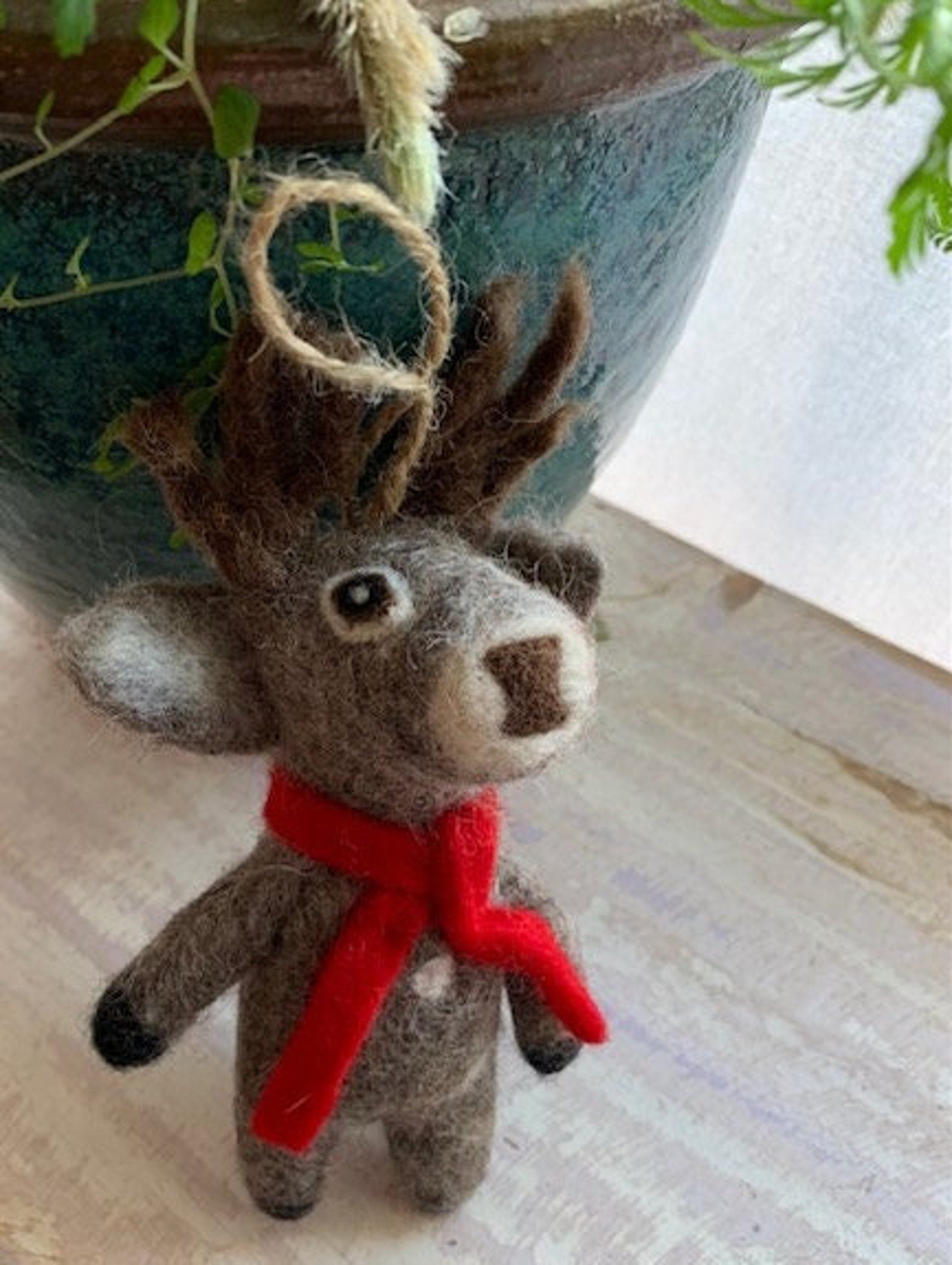 Handfelted Reindeer made in Nepal