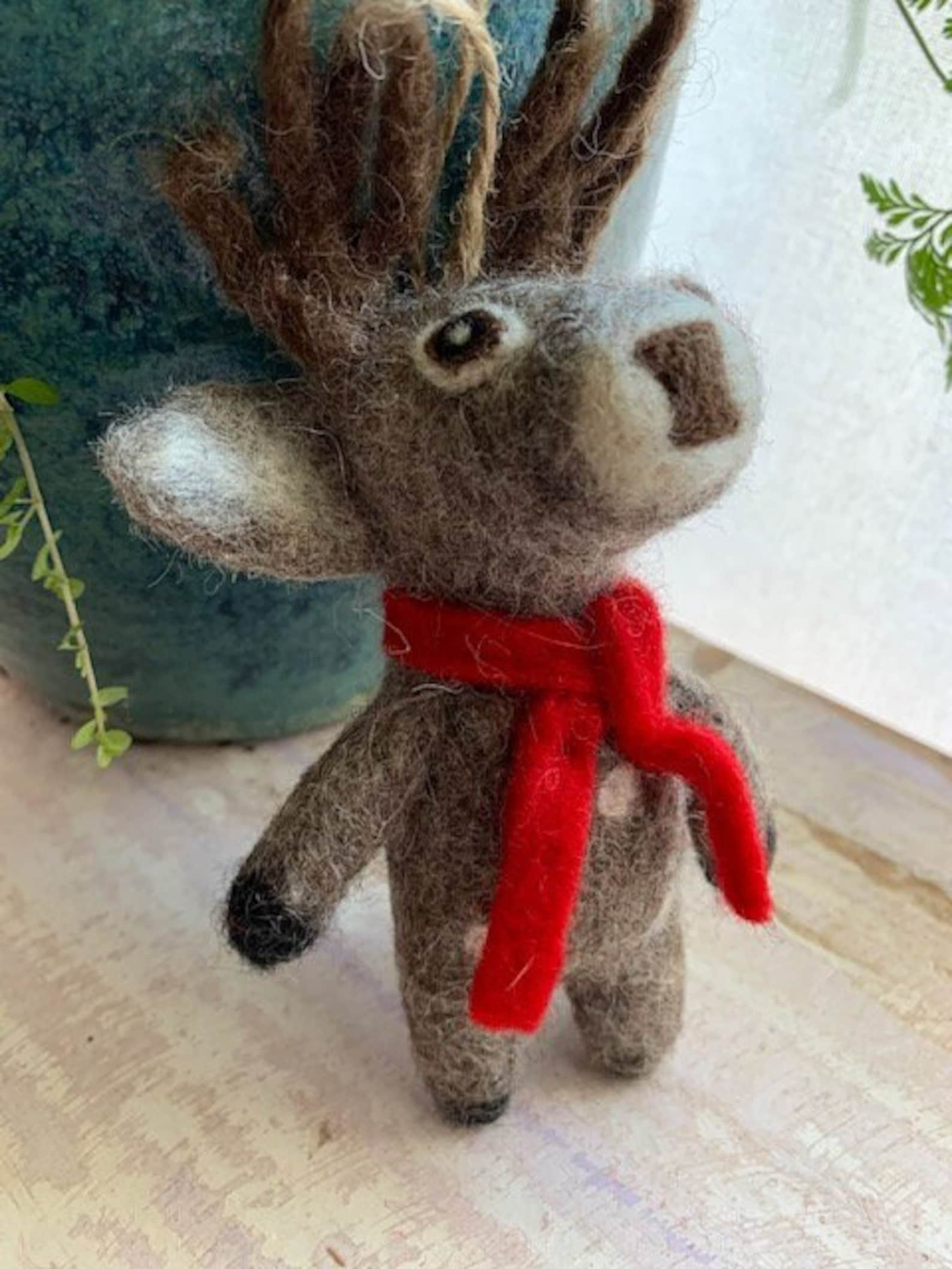 Handfelted Reindeer made in Nepal