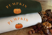 Pumpkin Embroidered Sweatshirt