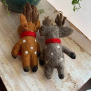 Handfelted Reindeer made in Nepal