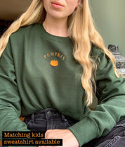 Pumpkin Embroidered Sweatshirt