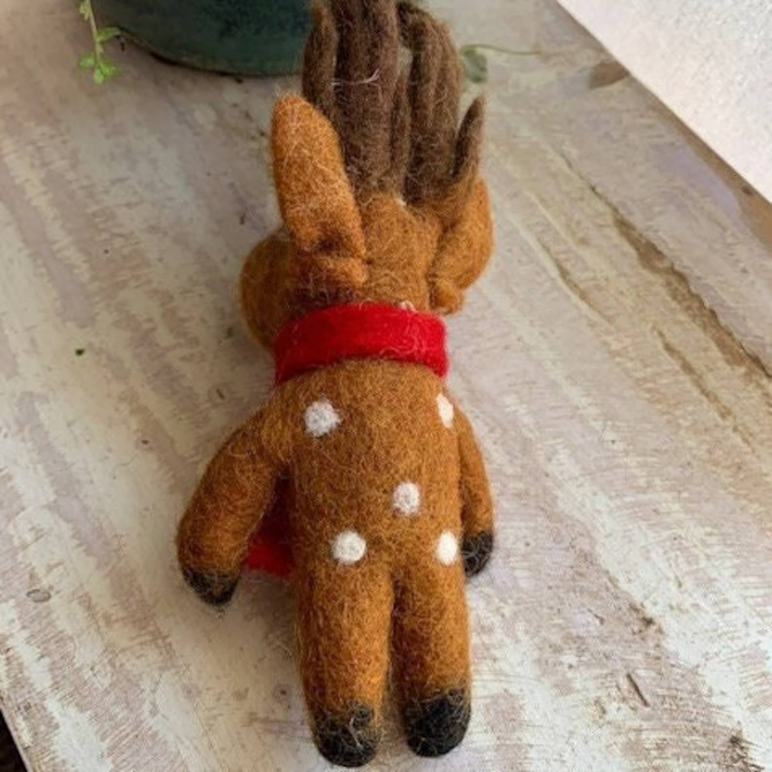 Handfelted Reindeer made in Nepal