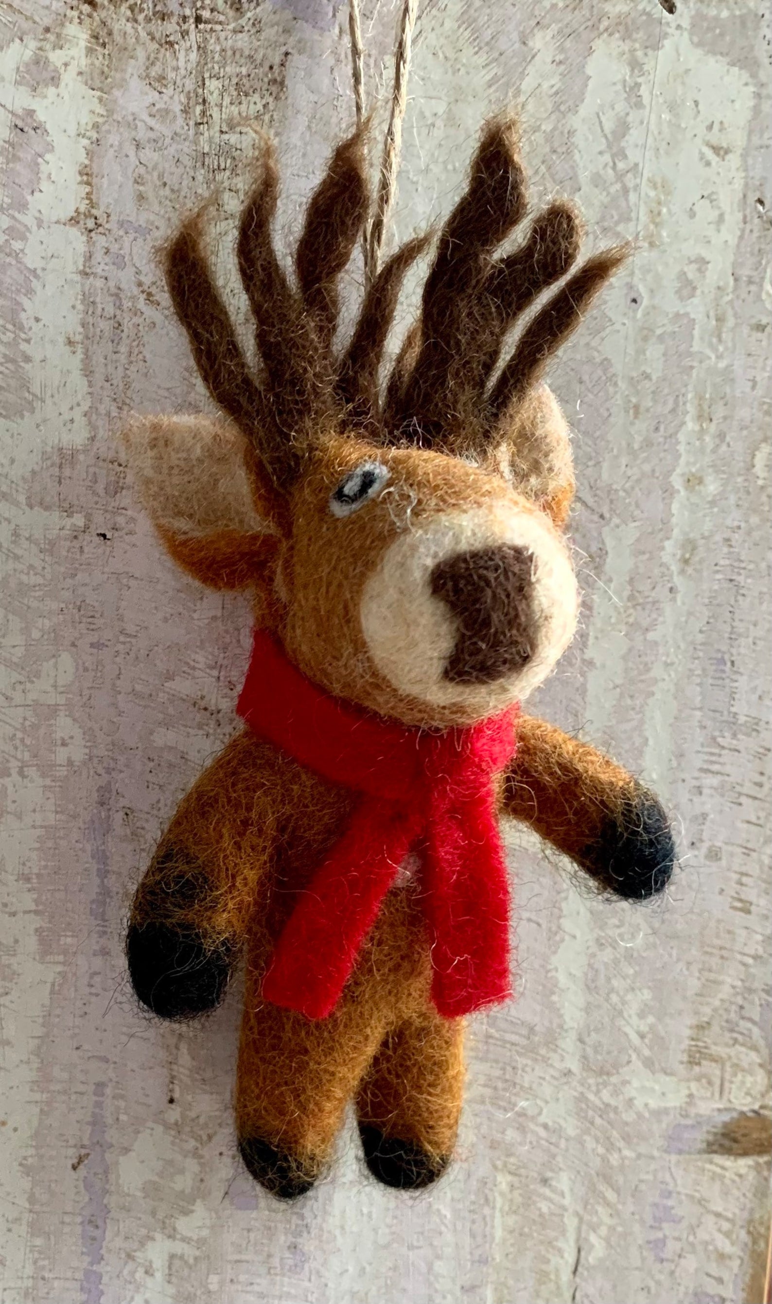 Handfelted Reindeer made in Nepal