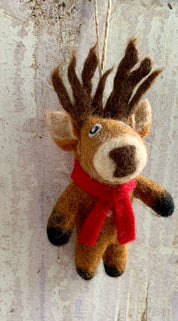 Handfelted Reindeer made in Nepal