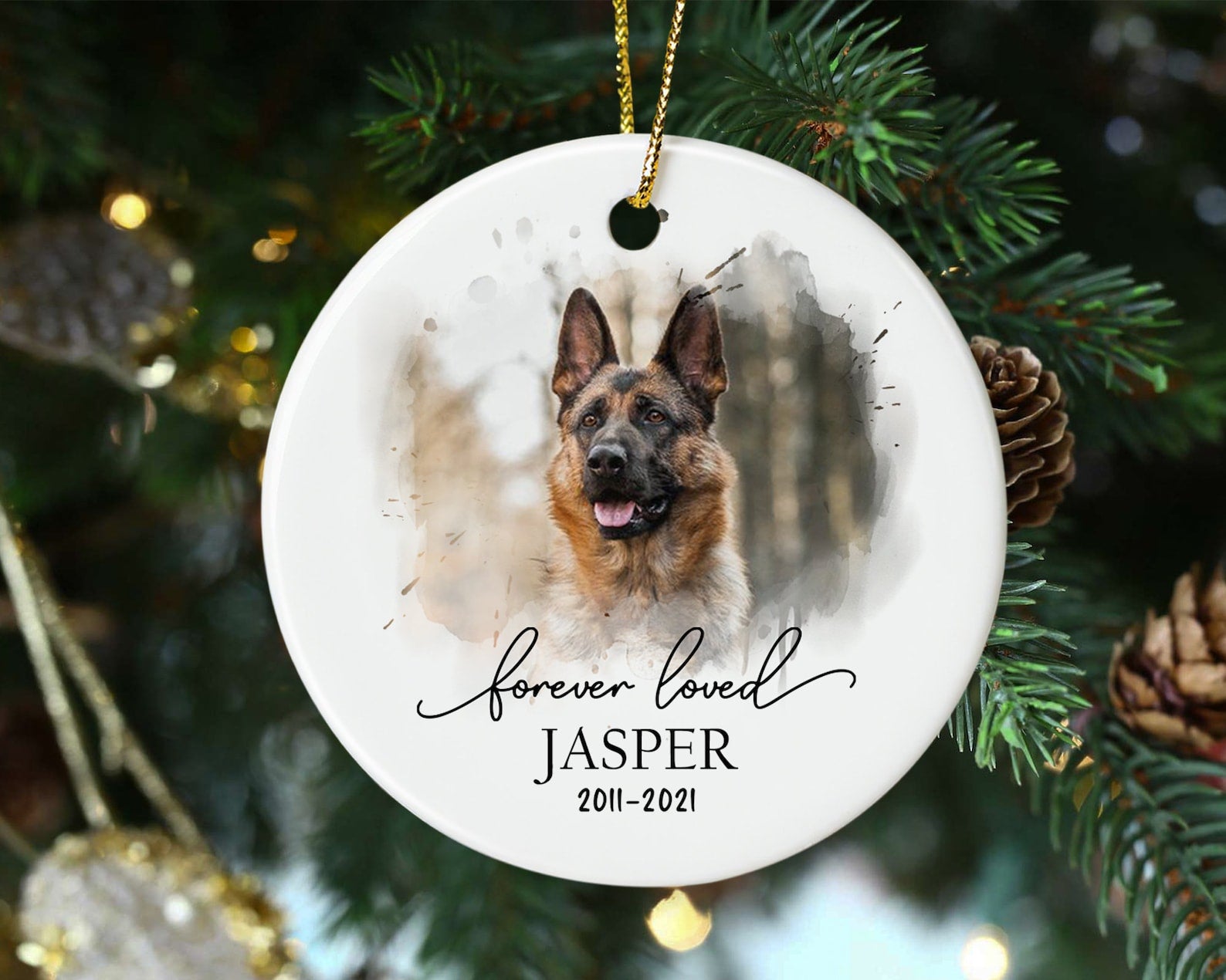 Dog Memorial Ornament | Custom Photo