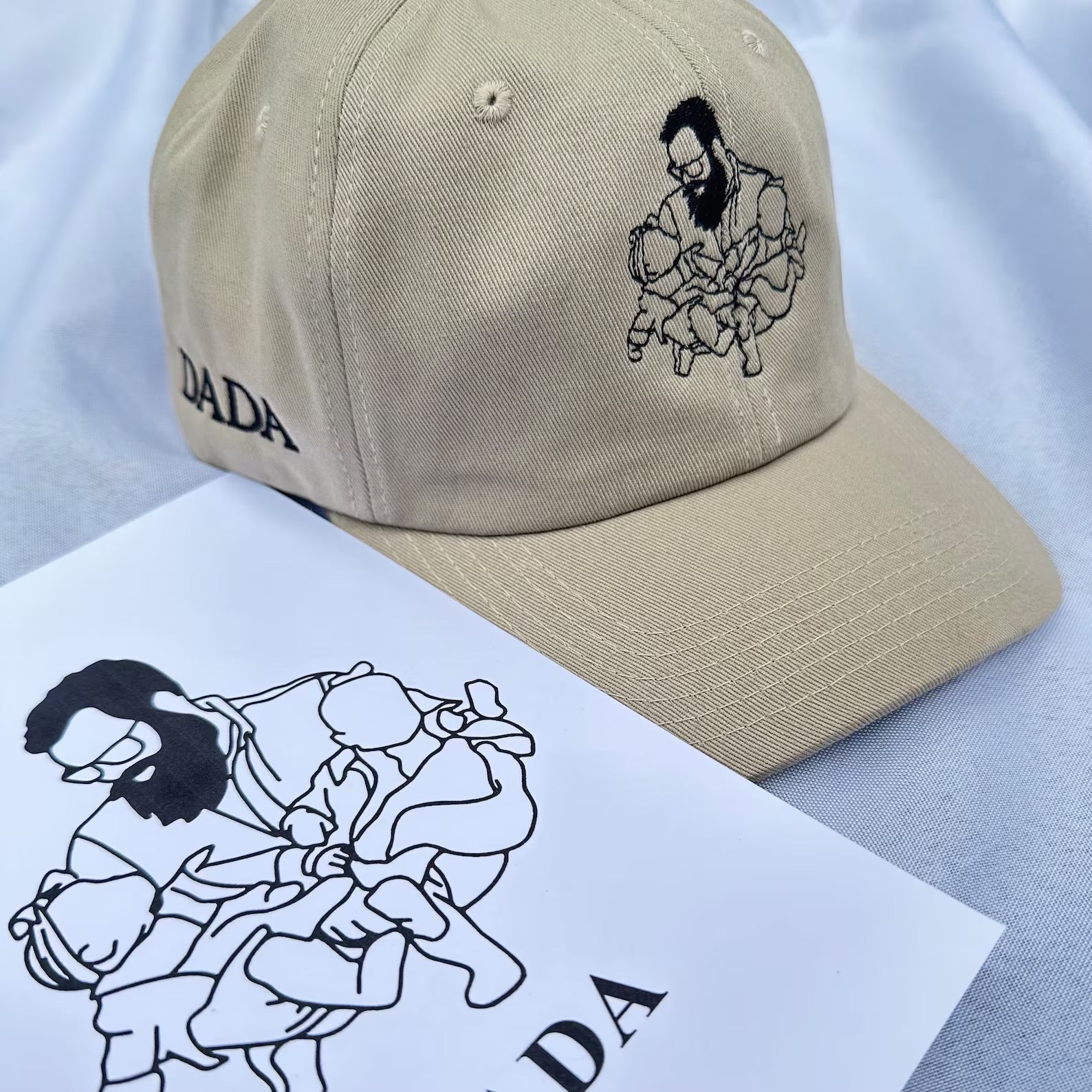 Line Art｜Portrait Embroidered｜Baseball Cap｜Bucket Hat