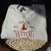 Witch Halloween Embroidered Sweatshirt