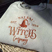 Witch Halloween Embroidered Sweatshirt