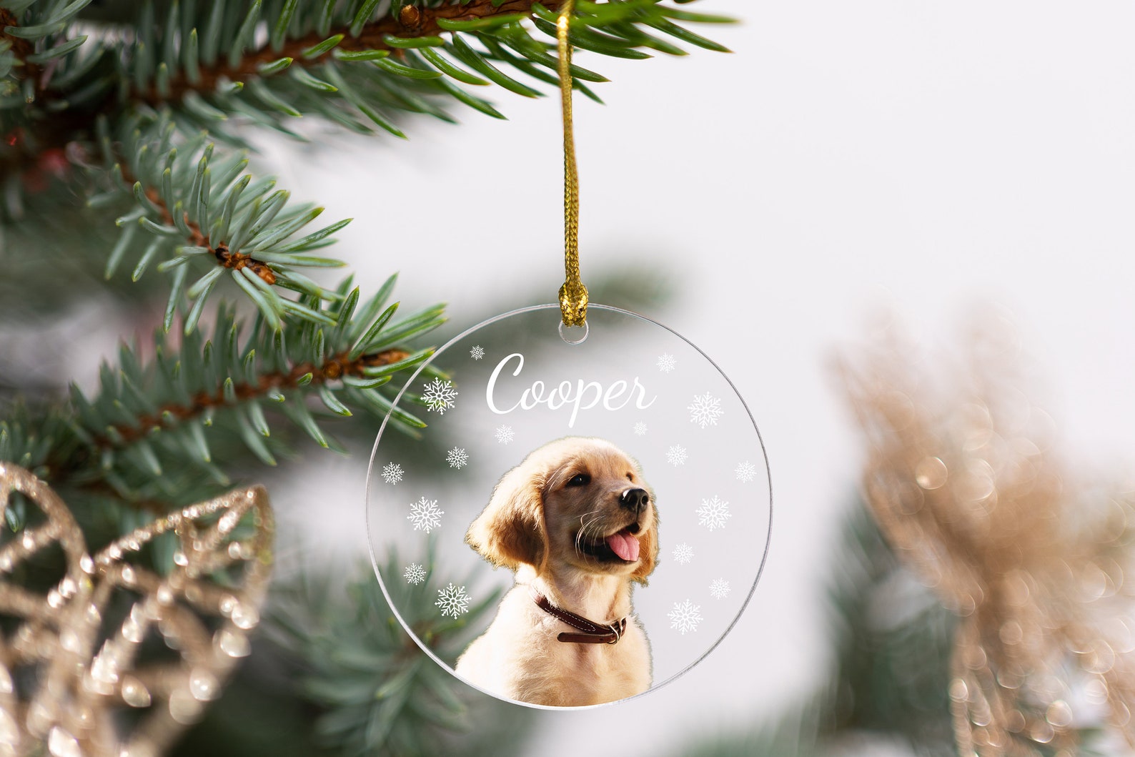 Personalized Puppy Picture Ornament