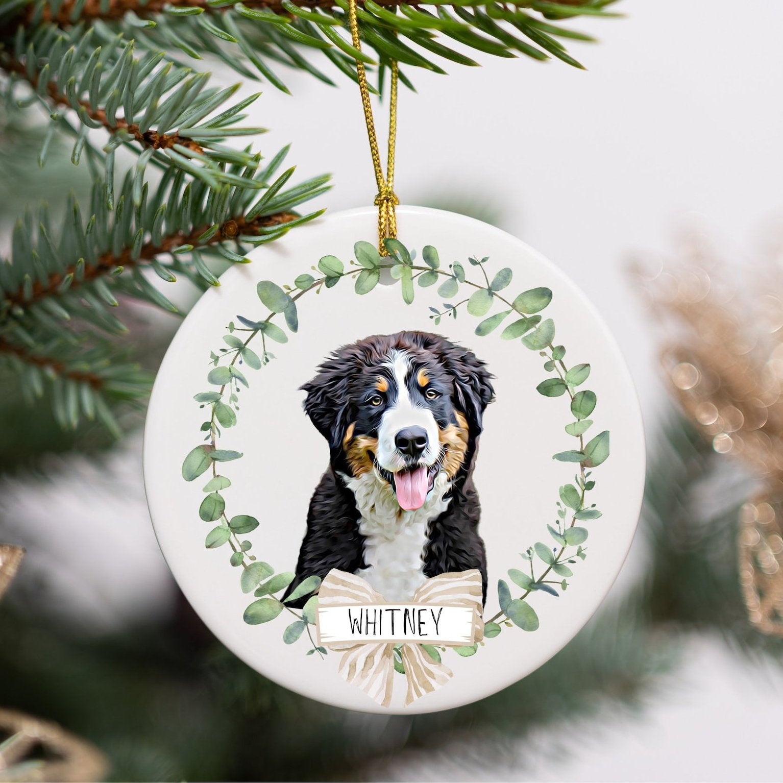 Custom Ornament Christmas Dog Ornament