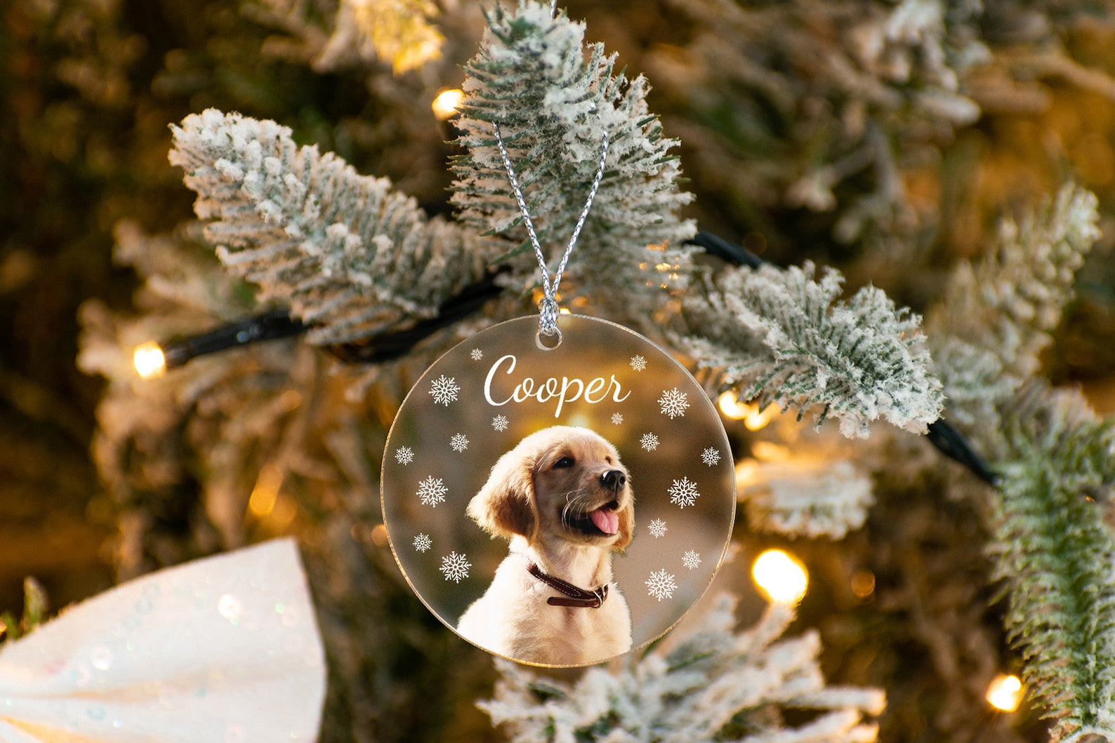 Personalized Puppy Picture Ornament