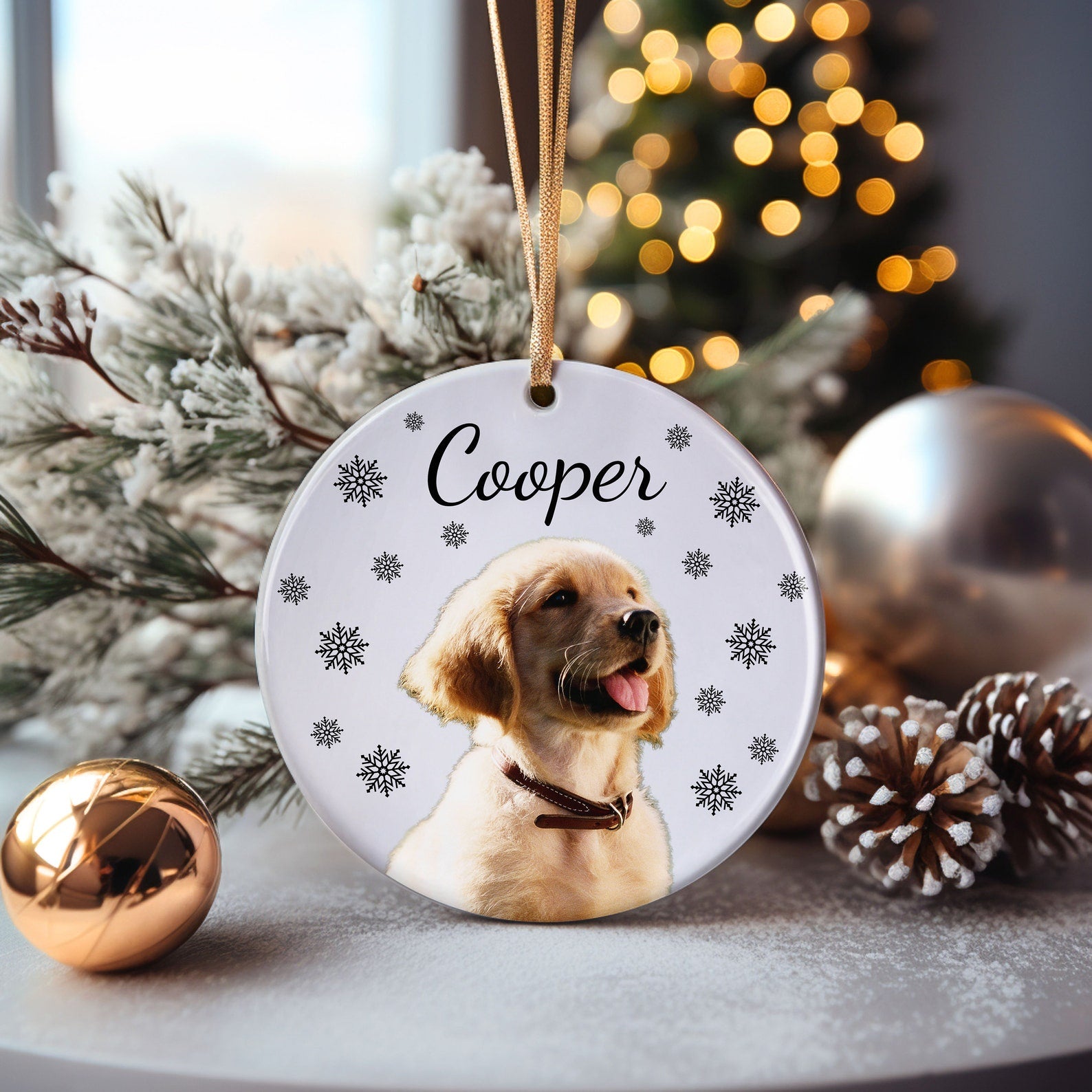 Personalized Puppy Picture Ornament