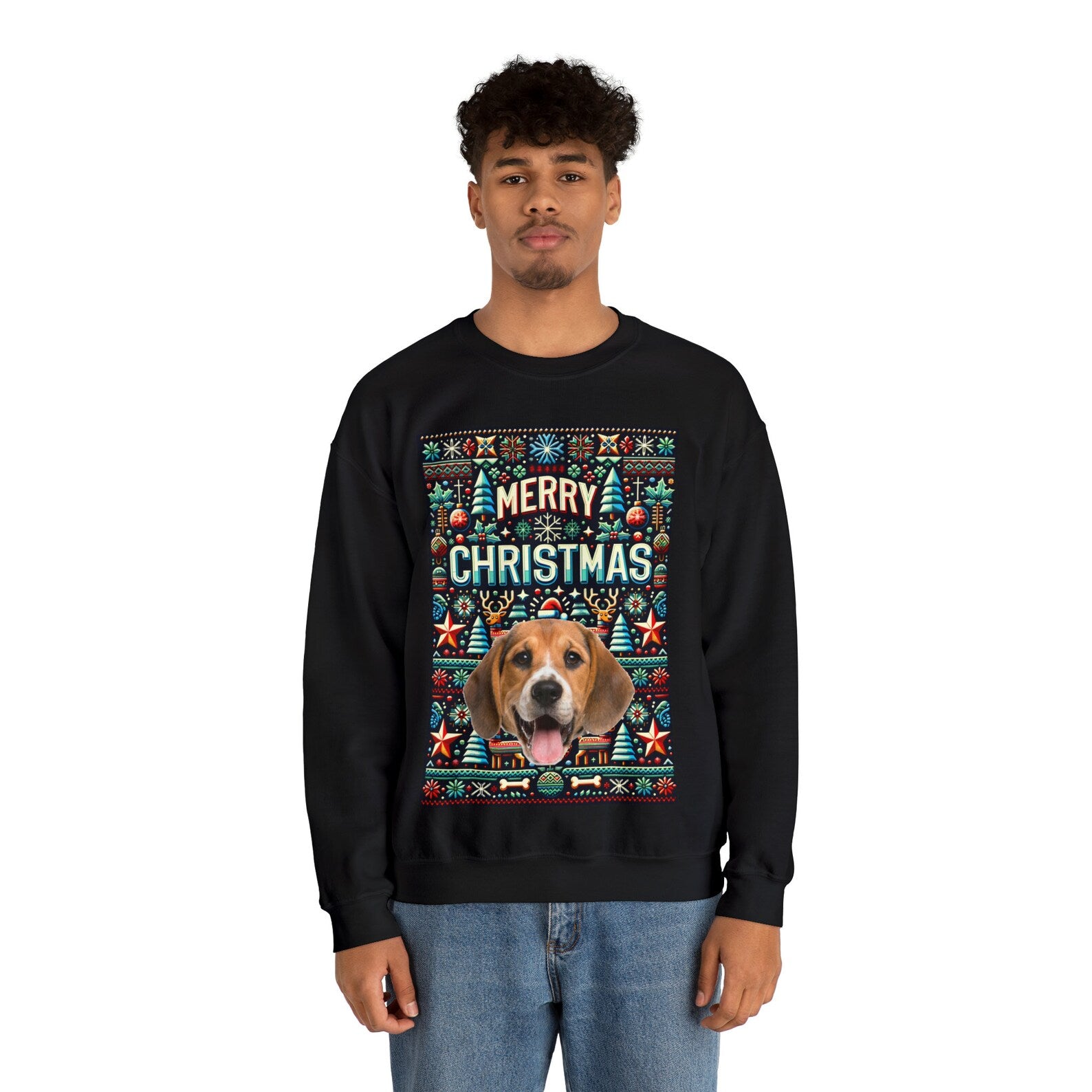 Custom Dog Ugly Christmas Sweater