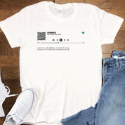 Custom Song Shirt with QR Code | Personalized Lyrics