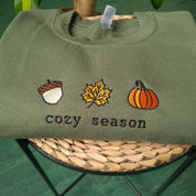 Fall Embroidered Sweatshirt | Cozy Season Sweatshirt