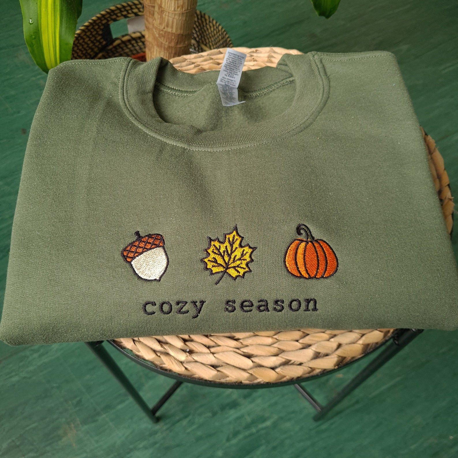 Fall Embroidered Sweatshirt | Cozy Season Sweatshirt