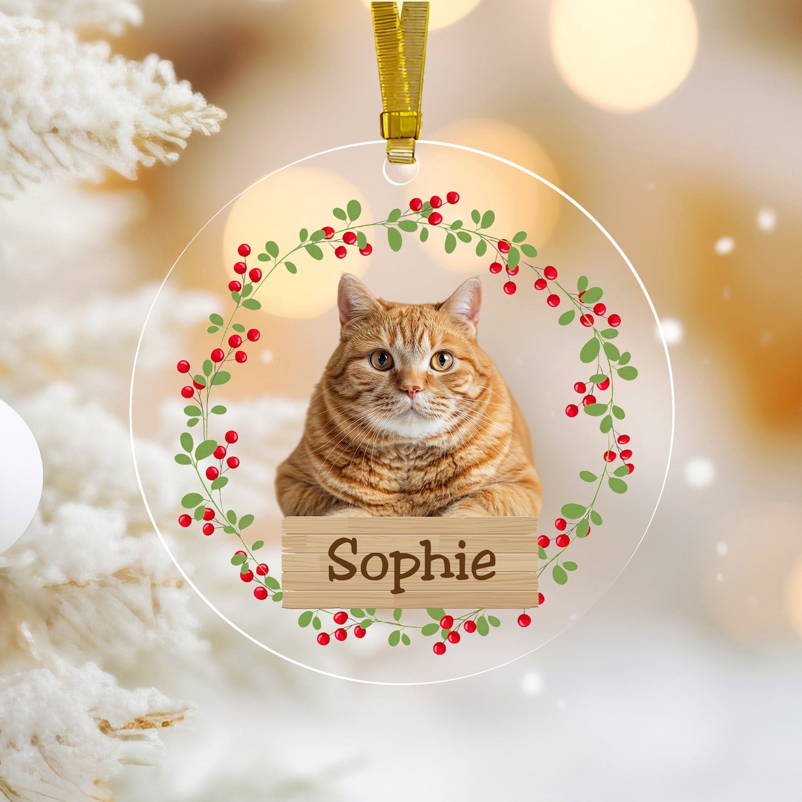 Personalized Dog Photo Ornament