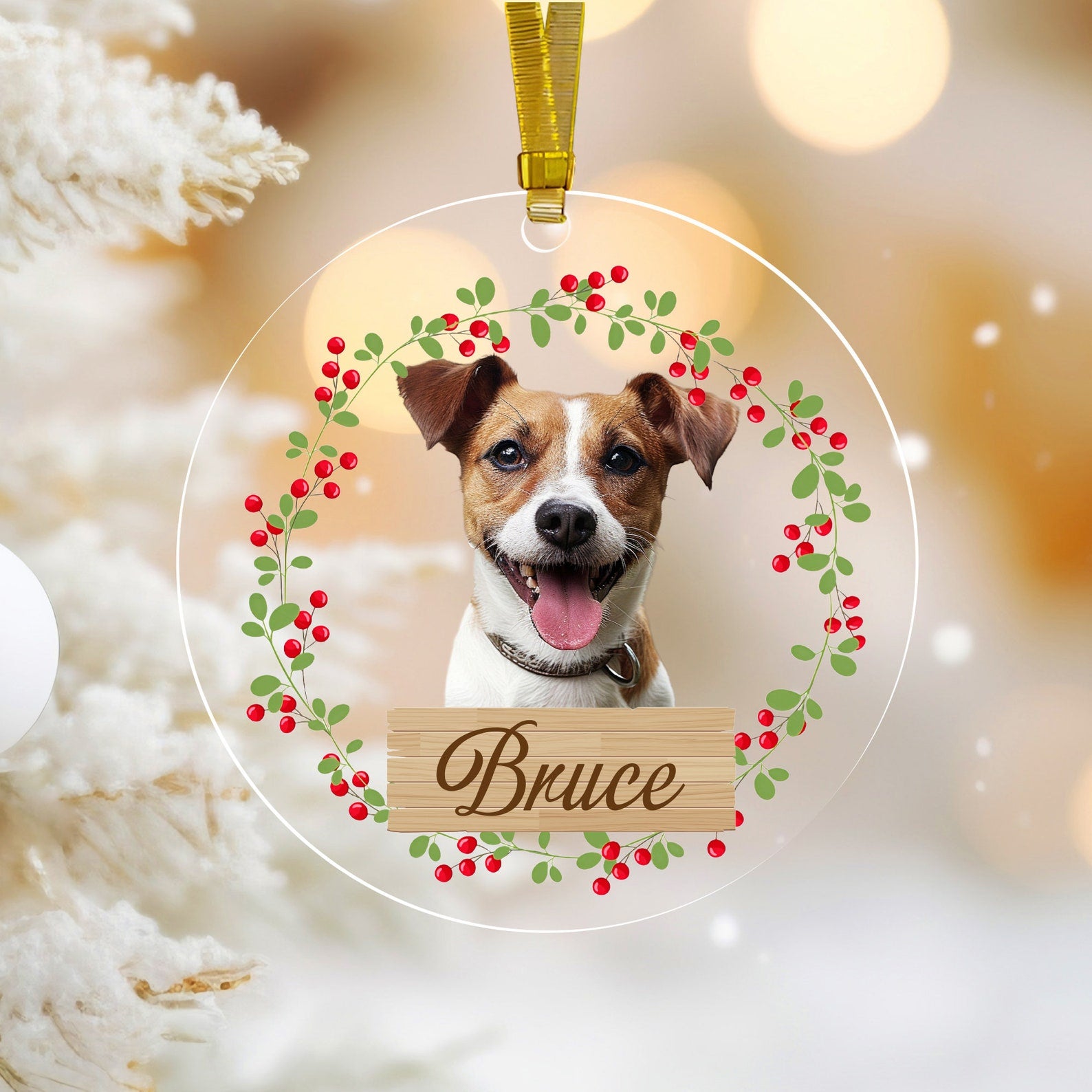 Personalized Dog Photo Ornament