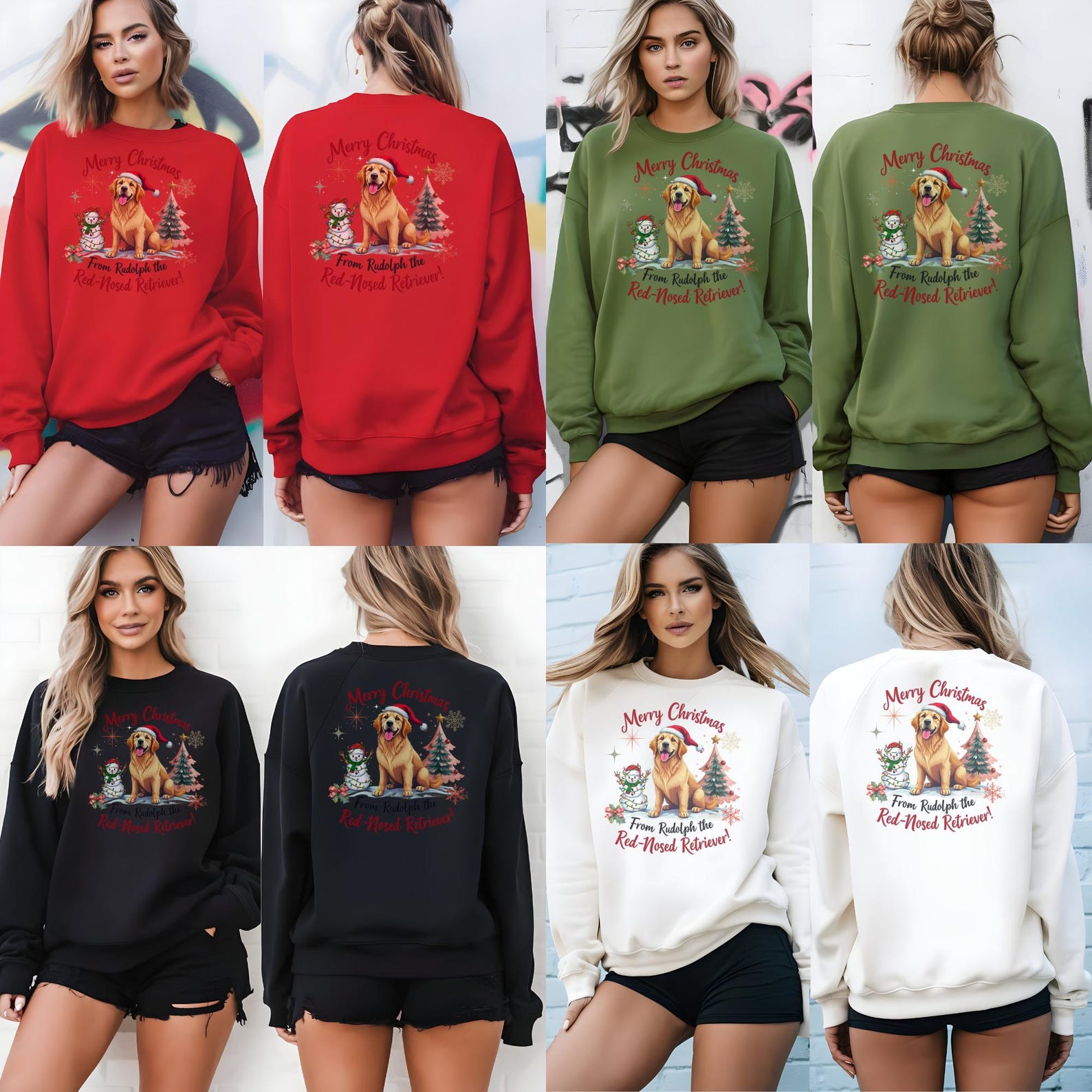 Christmas Sweatshirt | Women Christmas Sweatshirt