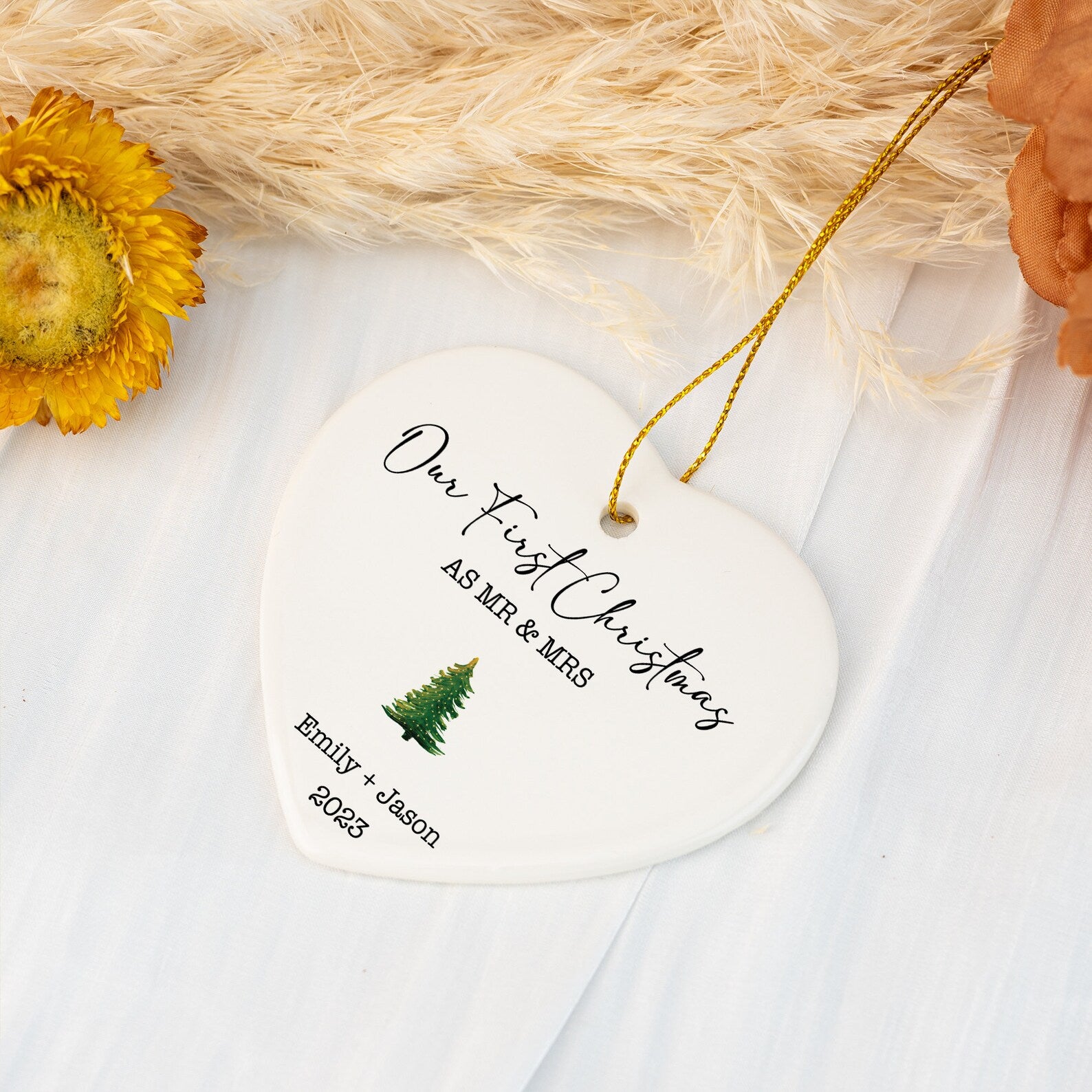 First Married Christmas Ornament | Wedding Gift