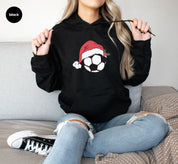 Christmas Soccer Sweatshirt | Christmas Light with Soccer Ball Hoodie