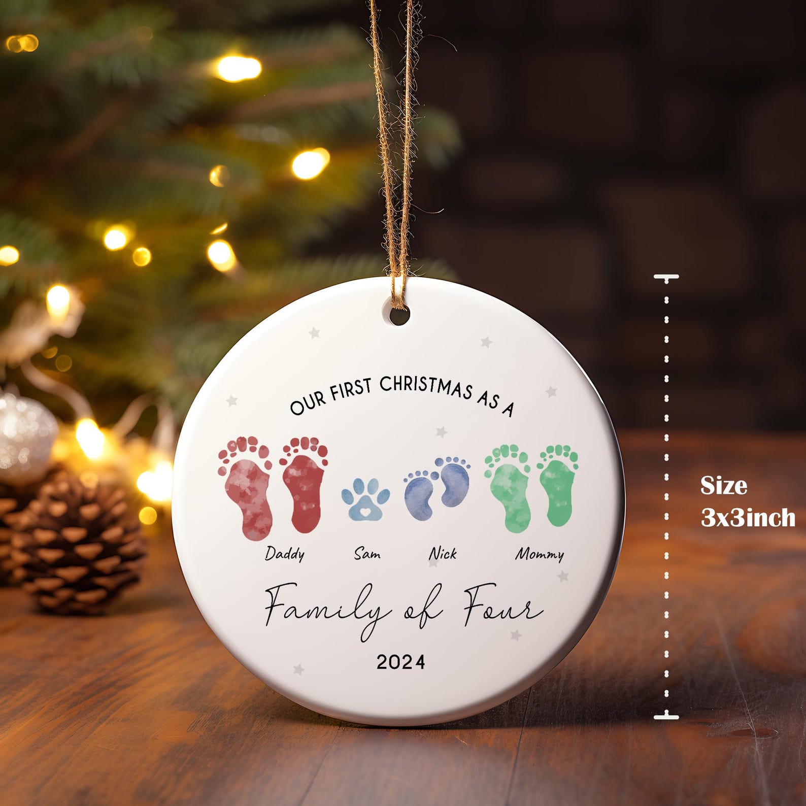 Our First Christmas Ornament Personalized Gift