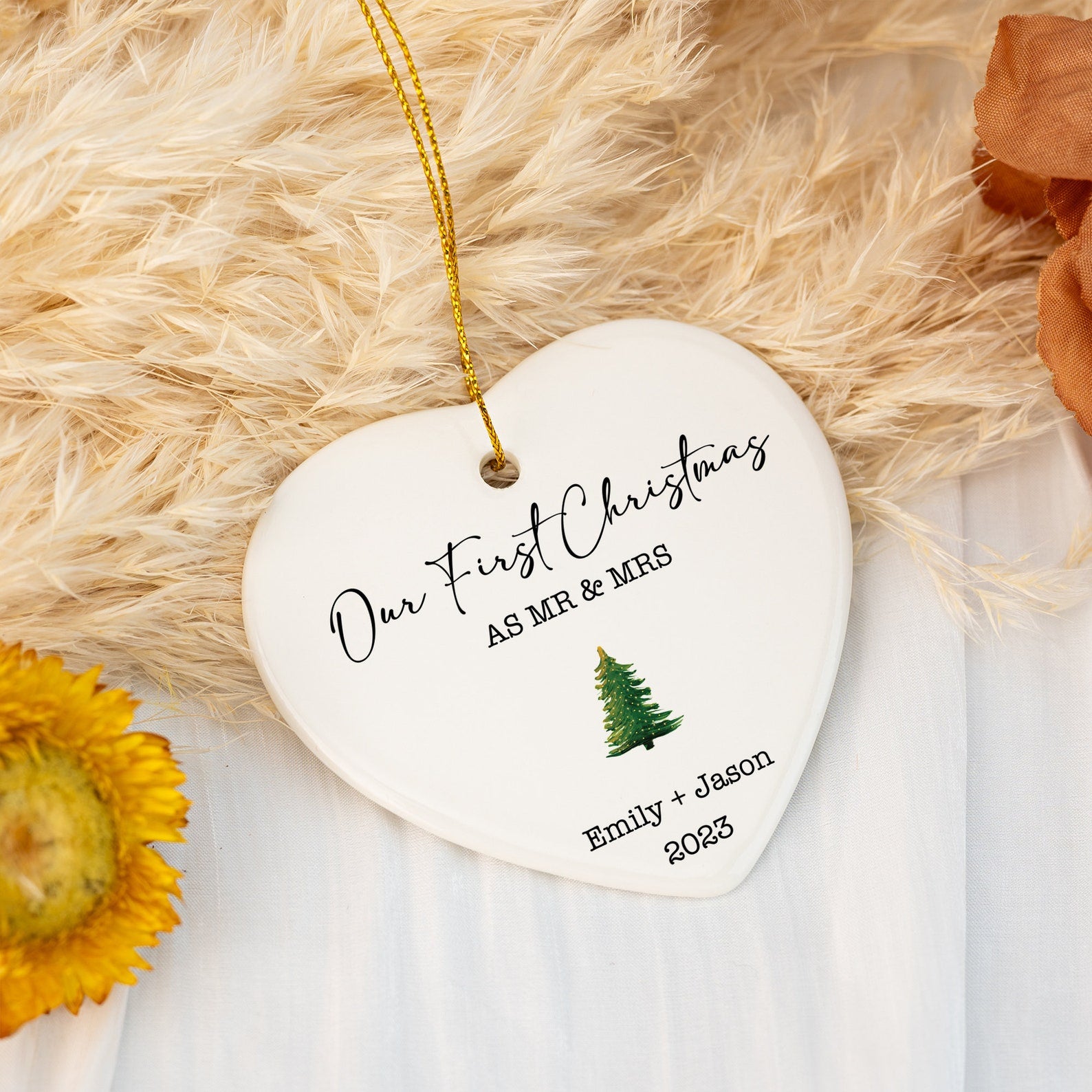 First Married Christmas Ornament | Wedding Gift