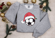 Christmas Soccer Sweatshirt | Christmas Light with Soccer Ball Hoodie