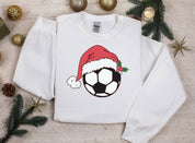 Christmas Soccer Sweatshirt | Christmas Light with Soccer Ball Hoodie