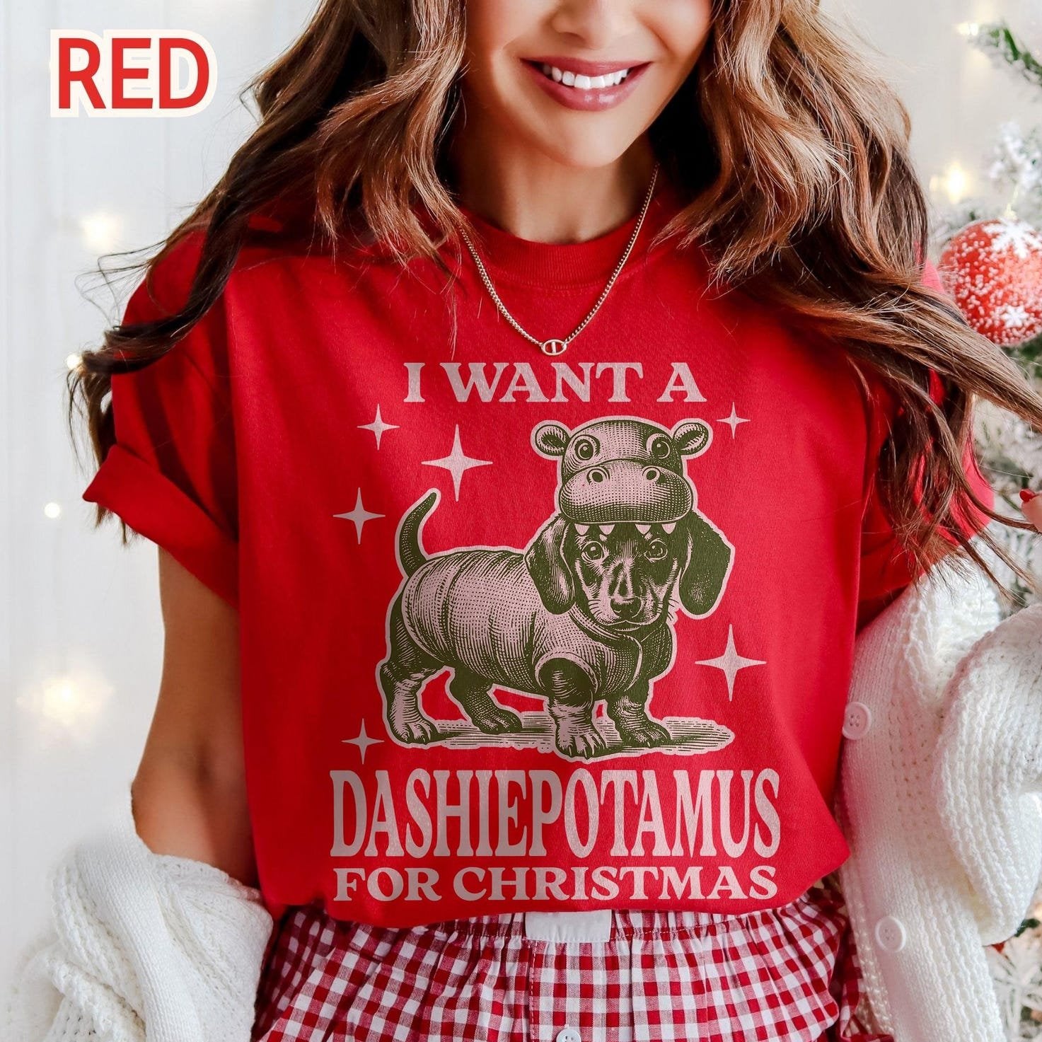 Dashiepotamus Graphic Tshirt Doxie Mom Gift Holiday Dashie Tee Sausage Dog Dad Gift Xmas Wiener