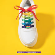 Rainbow Pride Shoelaces — Subtle LGBT Pride Accessory Gradient Pride Flag Lace Lock Sneaker Charm Gay Lesbian Bisexual Queer Gift Present