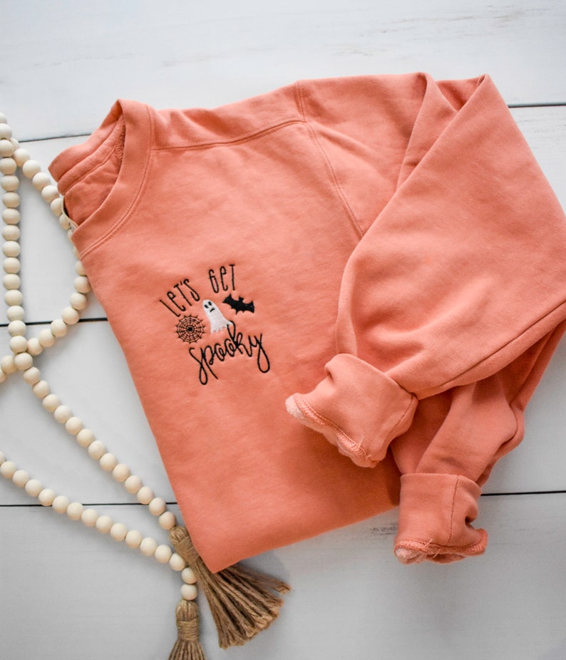 Let's Get Spooky Sweatshirt | Terracotta Comfort Colors Crew-neck