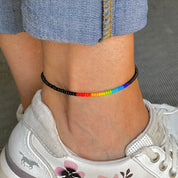 Rainbow Anklet - Ankle Bracelet for Men Women & Queers - LGBT CSD Pride