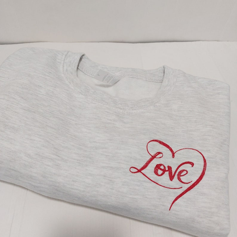 Love Embroidered Sweater | Valentine's Day Jumper | mum fashion