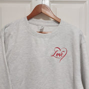 Love Embroidered Sweater | Valentine's Day Jumper | mum fashion