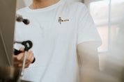 Portafilter & Tamper | Embroidered Organic Cotton T-shirt