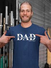 Personalized  Fathers day shirt | Dad Est. Shirt with kids names